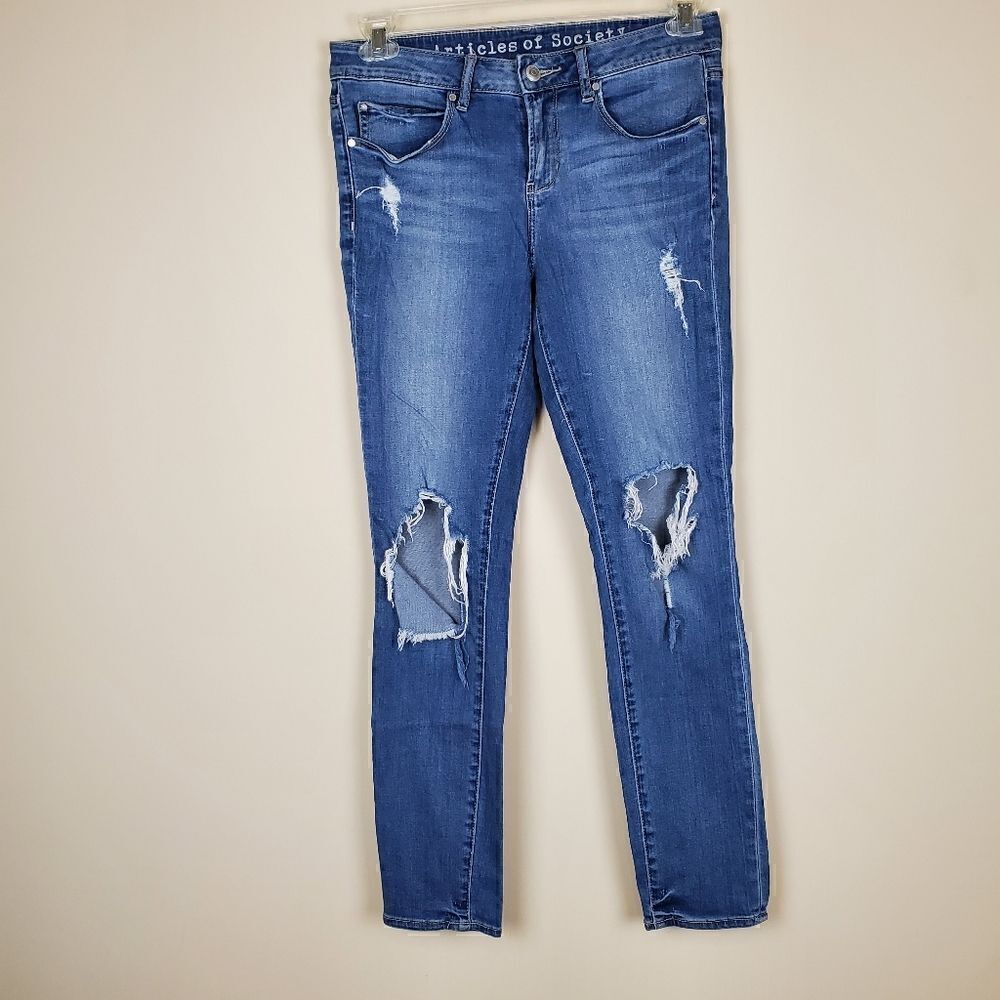 Articles of Society Ripped Skinny Jeans Size 27